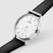 Klocka Ryolit 36 White Deluxe - Black Leather