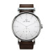 Klocka Ryolit 36 White Deluxe - Brown Leather