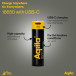 Uppladdningsbart USB-C Li batteri 18650 3,7V 2000mAh, 1-p