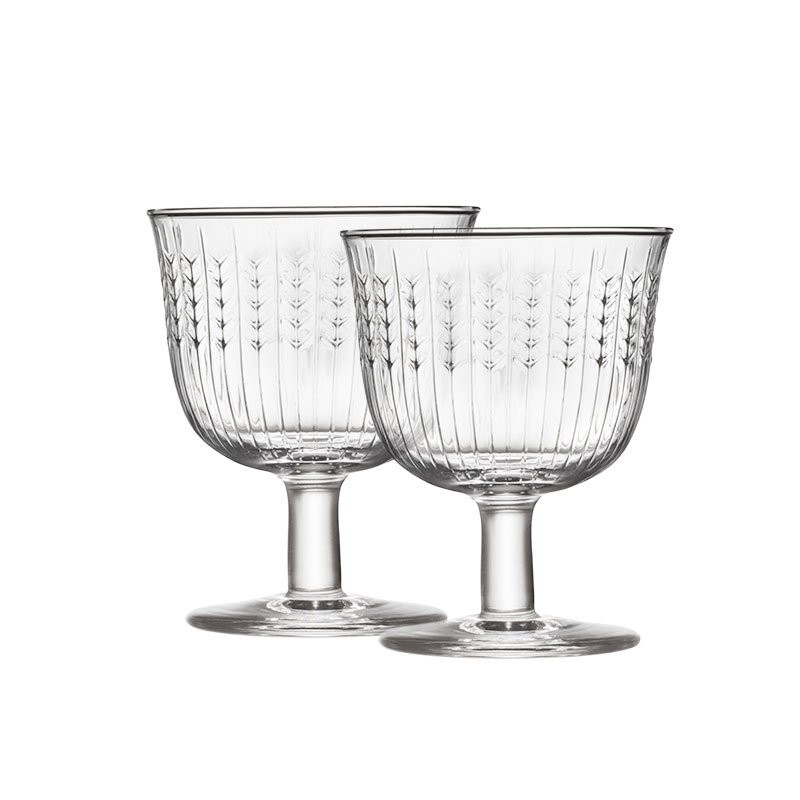 Swedish Grace Glas med fot 25 cl 2-pack klar