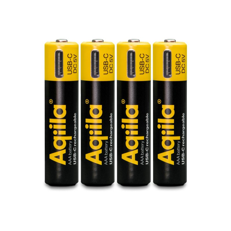 Uppladdningsbart USB-C Lithium batteri AAA 1,5V 4-p