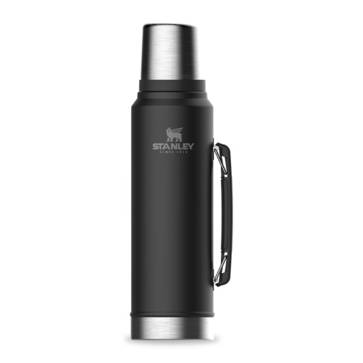 Klassisk termos 1 liter svart