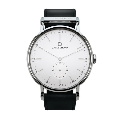 Klocka Ryolit 36 White Deluxe - Black Leather