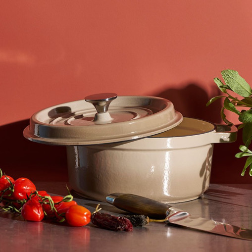 Gjutjärnsgryta 4,2 L - Greige