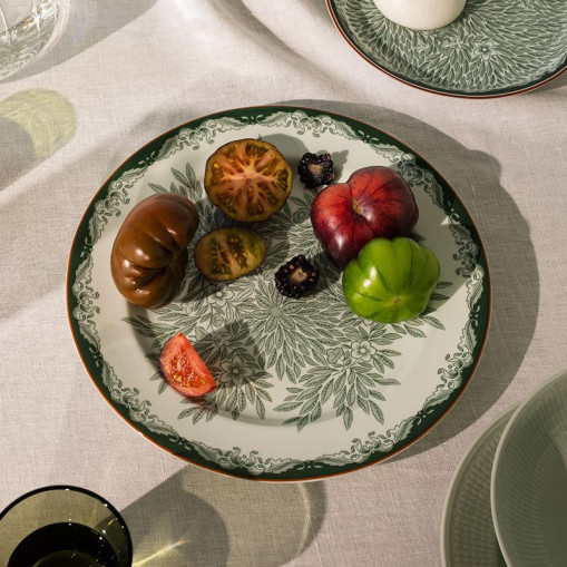 Ostindia Floris Tallrik 27 cm grön